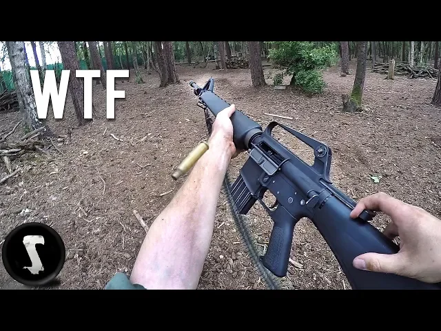 scaring the @#$% out of players with ultra realistic vietnam m16 rifle!